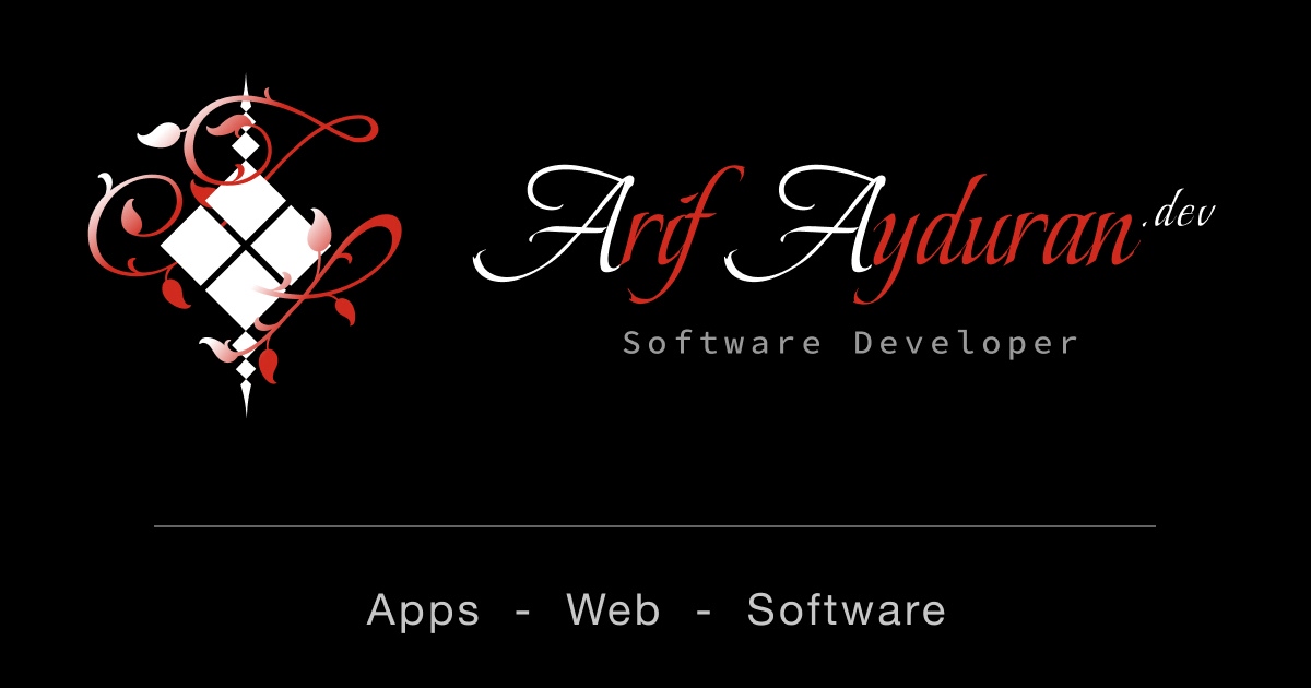 Arif Ayduran | Software Developer | Arif Ayduran